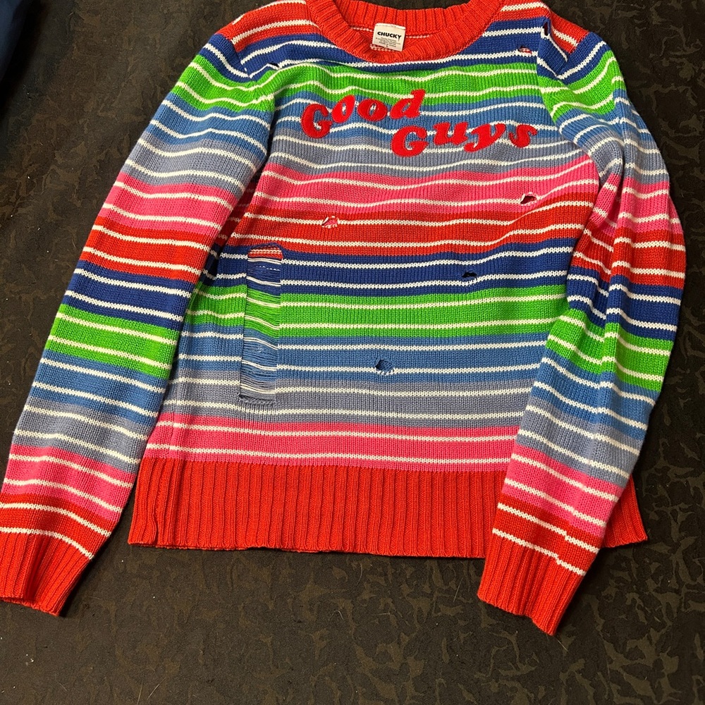Good guy “Chucky” sweater